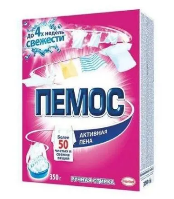 Пемос ручная стирка стиральный порошок 350 г