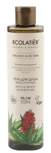 Ecolatier green мицеллярный гель для душа интенсивное увлажнение серия organic 250 мл
