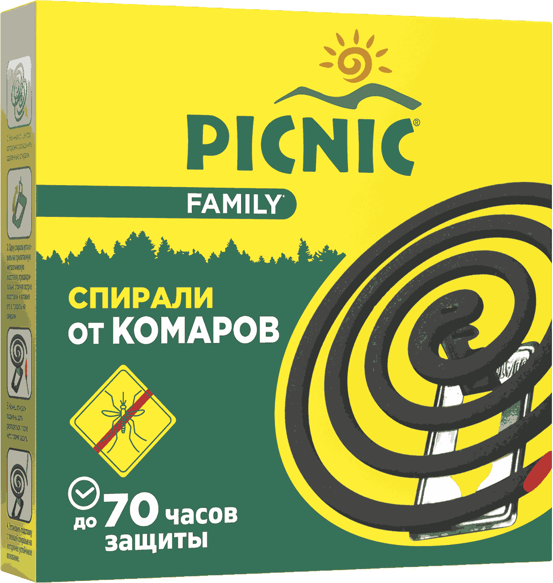 Picnic Family средство инсектицидное антикомариная спираль 10 шт