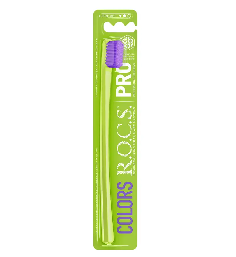 ROCS Зубная щетка PRO COLORS средняя