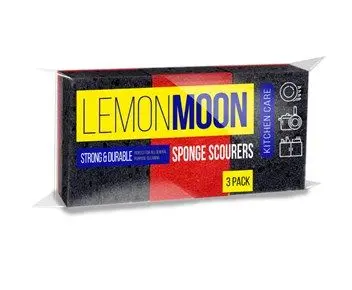 Lemon Moon губки для посуды крупнопористые 96х64х35 3 шт