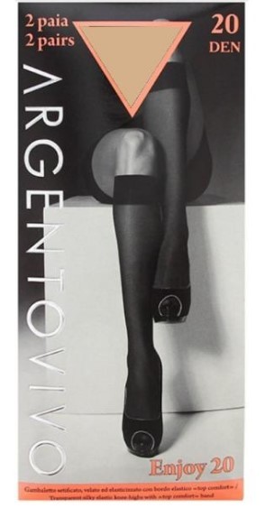 Argentovivo гольфы enjoy 20 72/6 упак по 2 пары playa