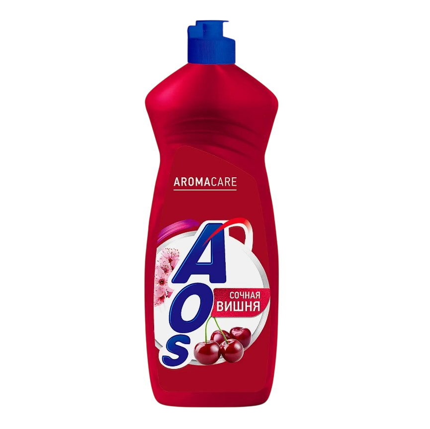 Aos средство для мытья посуды сочная вишня 900 мл new