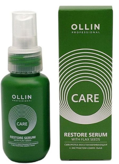 OLLIN CARE сыворотка восстанавливающая с экстрактом семян льна 50мл