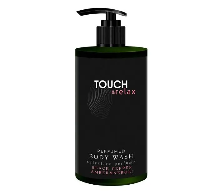 TOUCH&Relax парфюмированный гель для душа черный перец нероли и амбра 450 мл