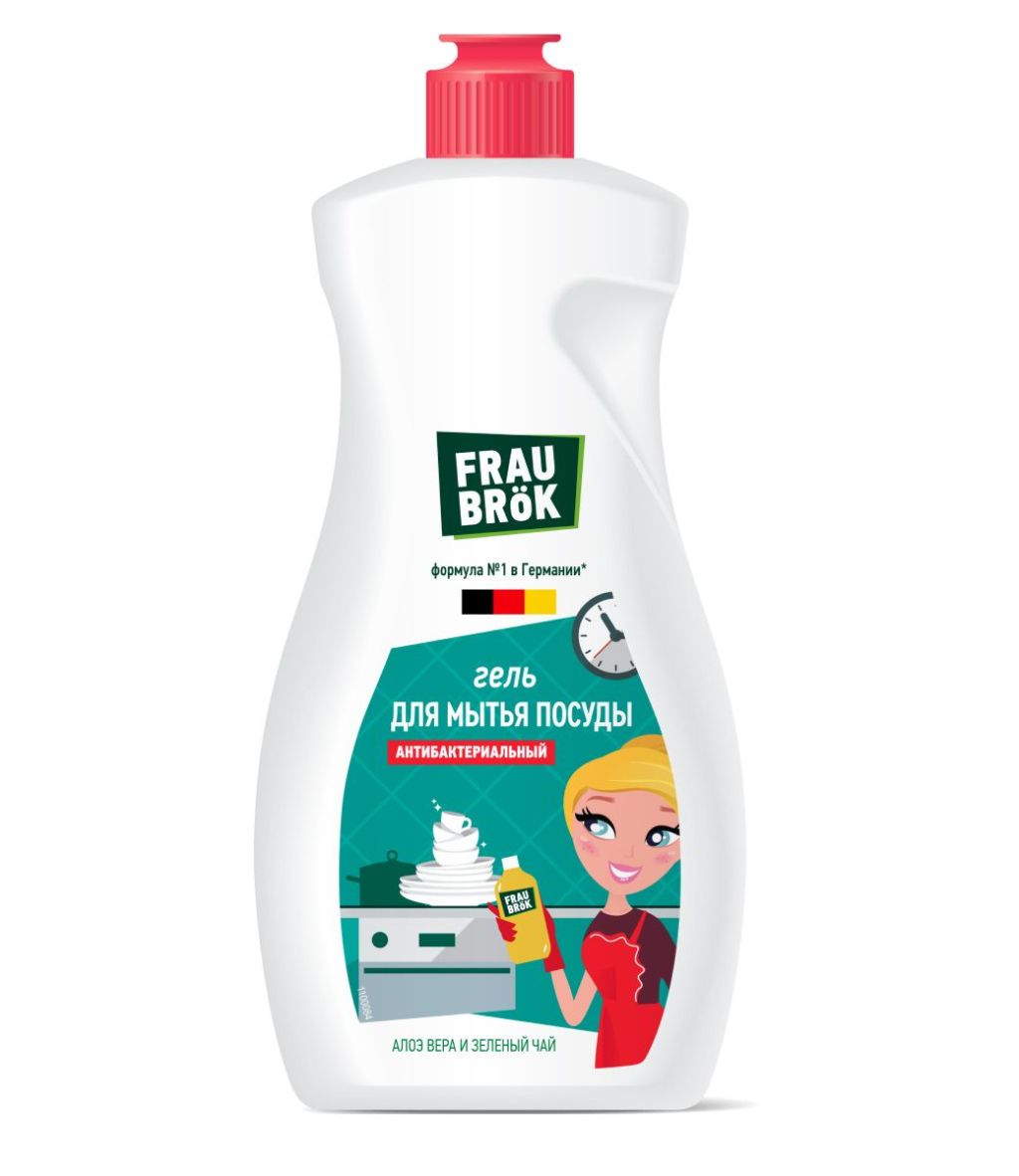 Frau Brök гель для мытья посуды алоэ вера и зеленый чай 500 мл
