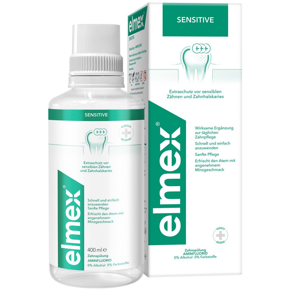 Elmex сенситив ополаскиватель для полости рта для снижения чувствительности зубов 400 мл
