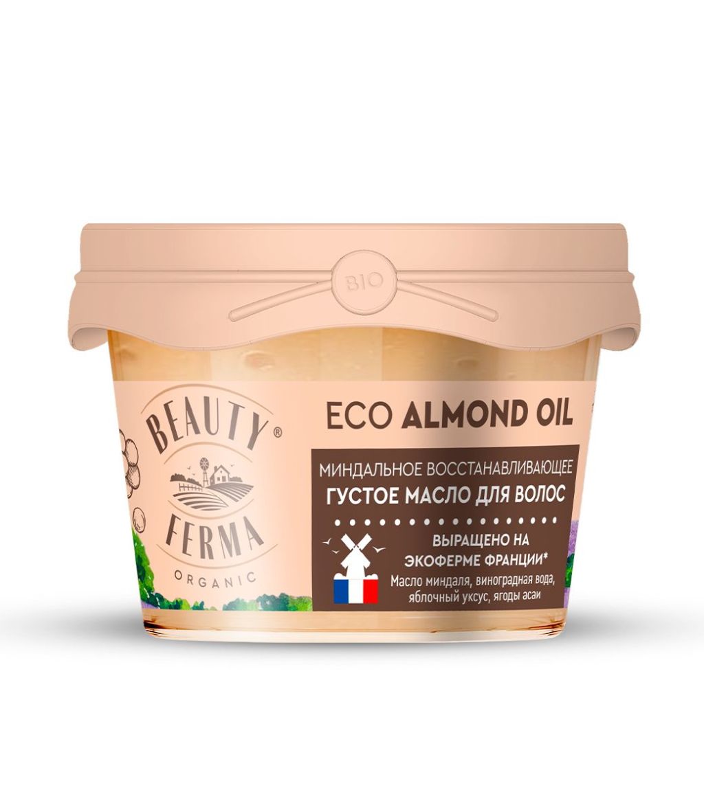 Beauty Ferma густое масло для волос миндальное восстанавливающее 100 мл