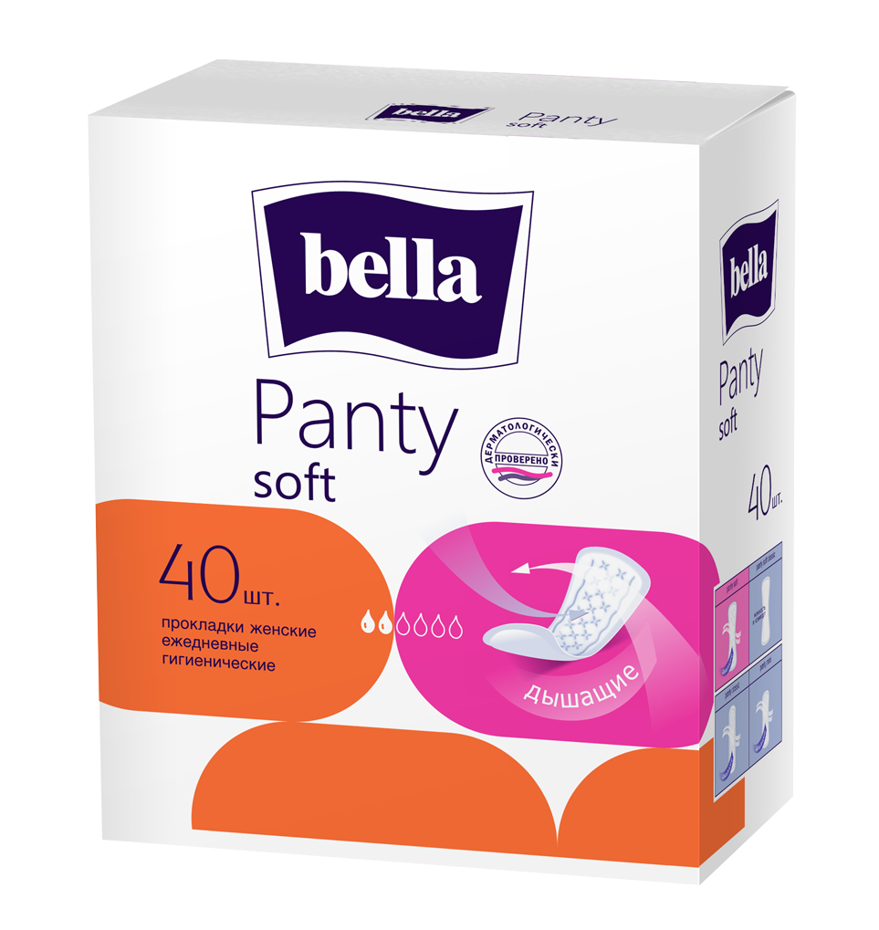 Прокладки ежедневные BELLA PANTY SOFT, 40 шт