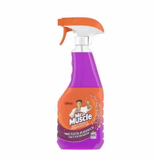 Mr Muscle чистящее средство для стёкол и поверхностей лаванда 530 мл