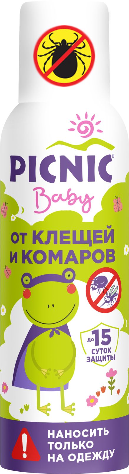 Picnic Baby аэрозоль от клещей и комаров 125 мл