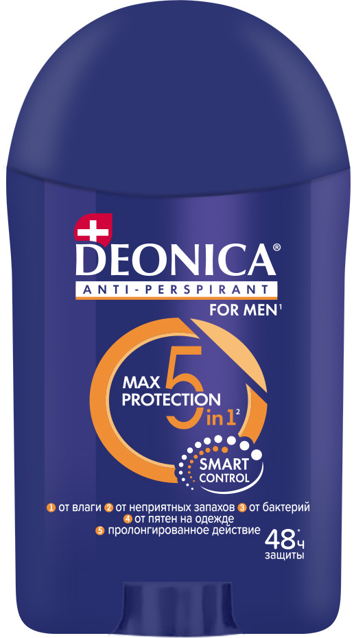 Deonica for men антиперспирант стик 5protection 40 мл