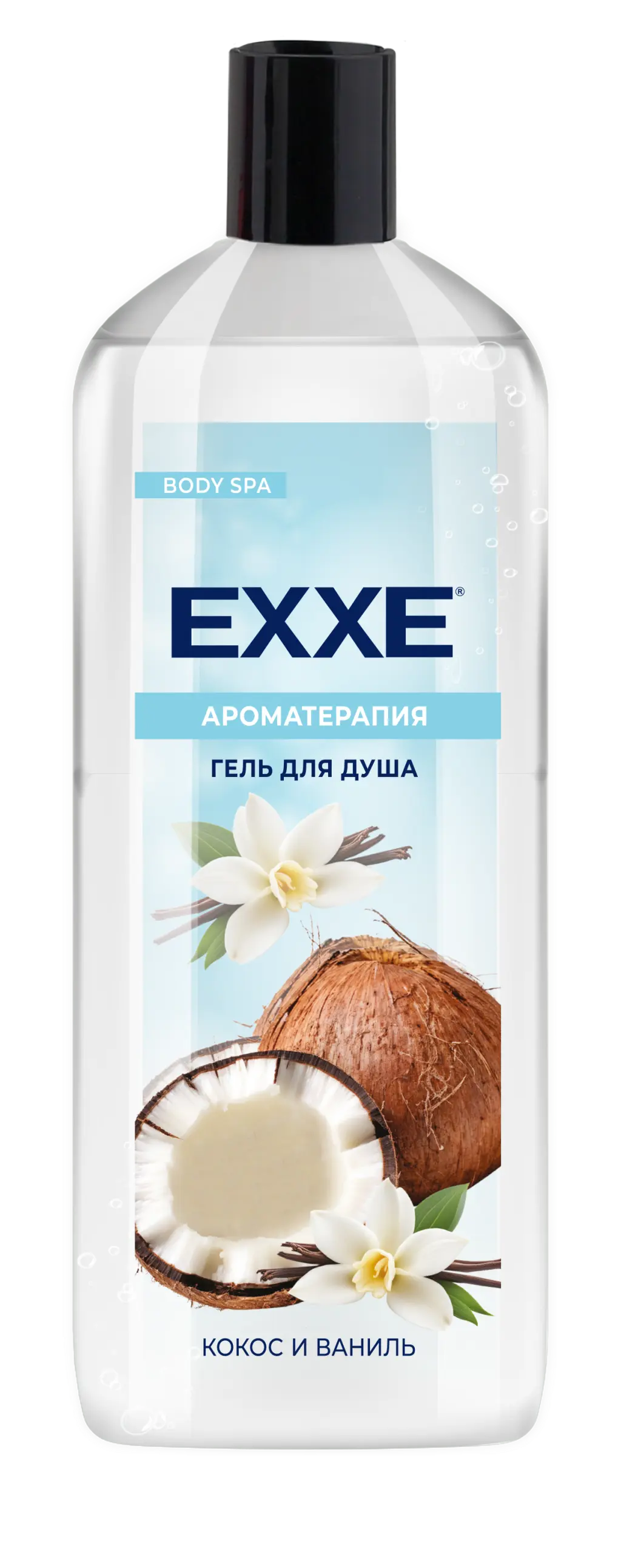 Exxe гель для душа кокос и ваниль 400 мл