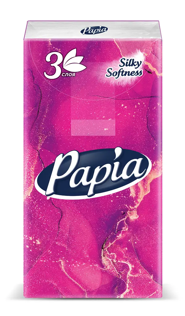 Papia носовые платочки 3 хслойные 10 шт