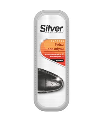 Silver губка для обуви придающая блеск черная PS3001-01