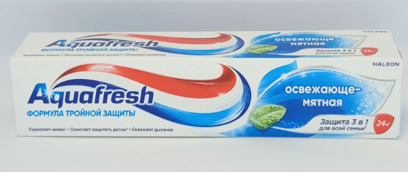 Aquafresh зубная паста освежающе-мятная 100мл