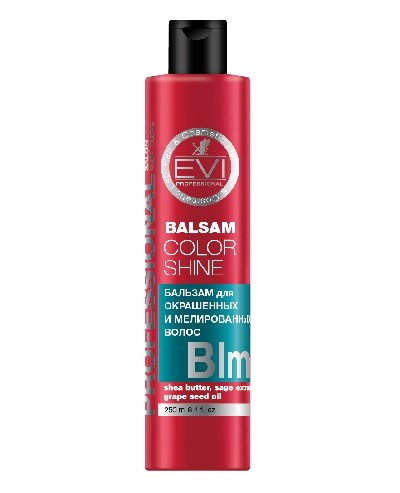 Evi Professional бальзам-ополаскиватель для окрашенных и мелированных волос Интенсивный уход 250мл