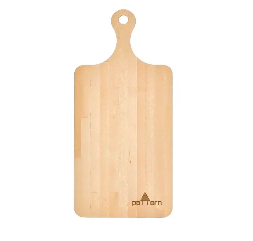 Pattern доска разделочная 22 х47 х 1.2 см с ручкой берёза