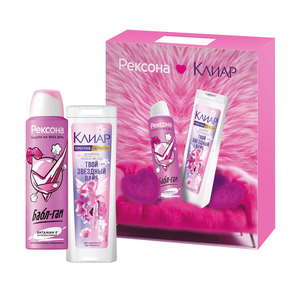 ПН Рексона Клиар teens дезодорант антиперспирант 150 мл шампунь 200 мл