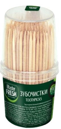 Master FRESH зубочистки 190шт банка