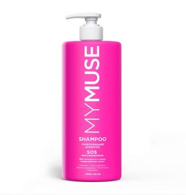 My Muse укрепляющий шампунь sos восстановление 1000 мл