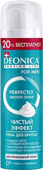 Deonica for men пена для бритья чистый эффект 240 мл