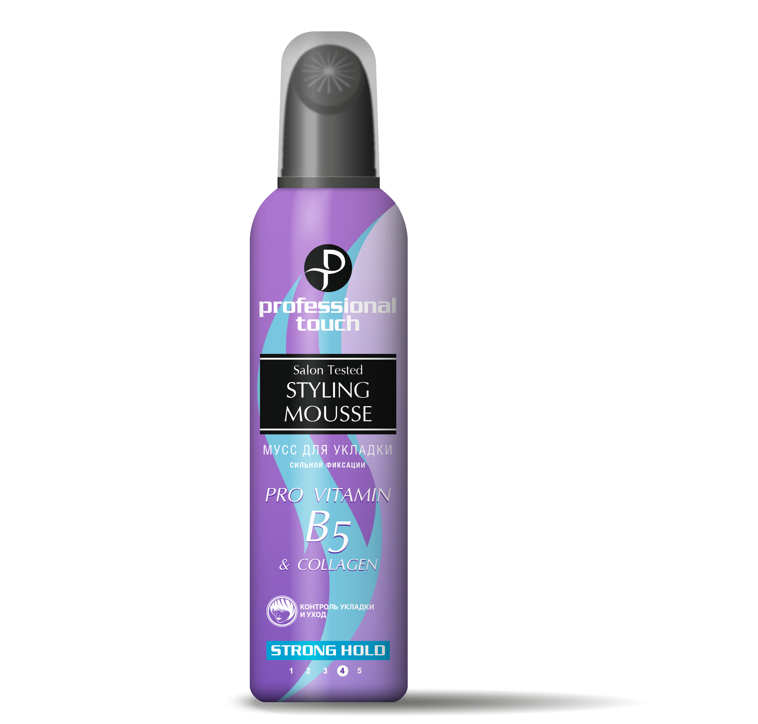 Professional Touch мусс для укладки волос pro vitamin b5 collagen сильная фиксация 150 мл