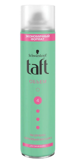 Taft объём лак сверхсильной фиксации зелёный 350 мл