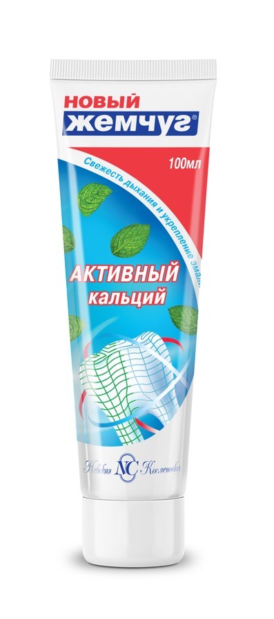 Новый Жемчуг зубная паста комплекс сильная мята 100мл