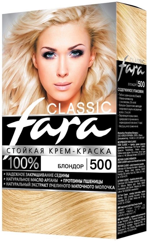 Фара краска для волос 500 Блондор