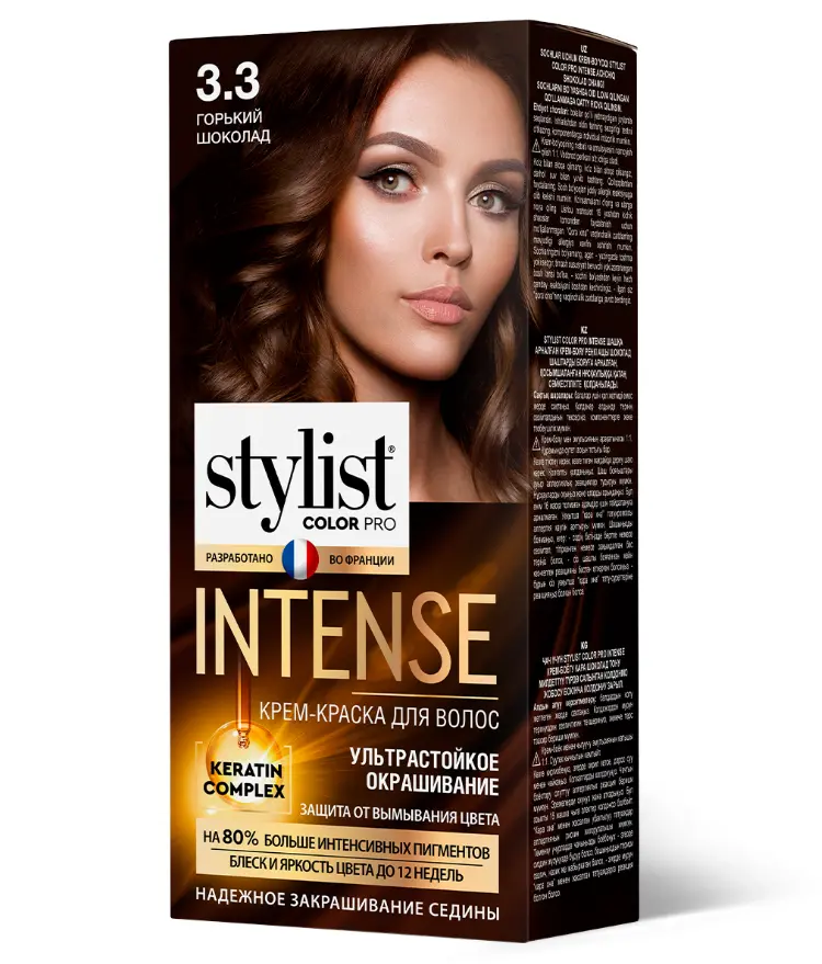 Stylist Color Pro краска для волос тон 3.3 горький шоколад
