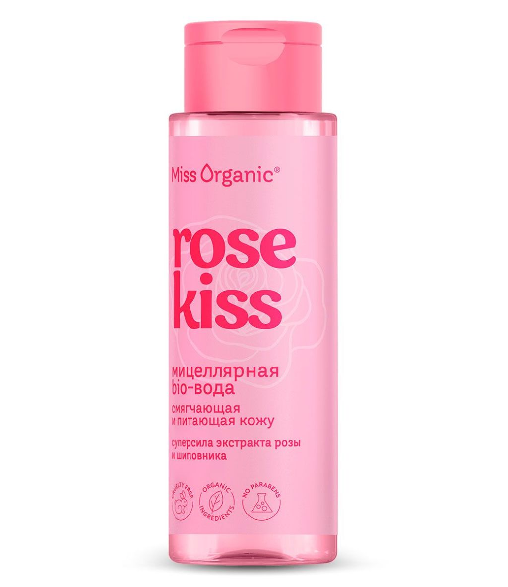 Miss Organic мицелярная био вода rose kiss 190 мл