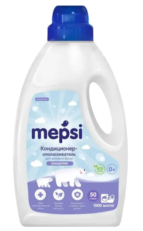 Mepsi кондиционер ополаскиватель для детского белья 1 л