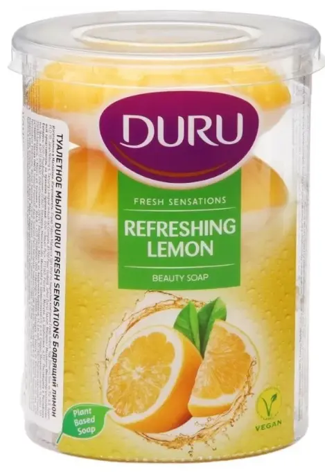Duru fresh туалетное мыло бодрящий лимон 100гр*4*16
