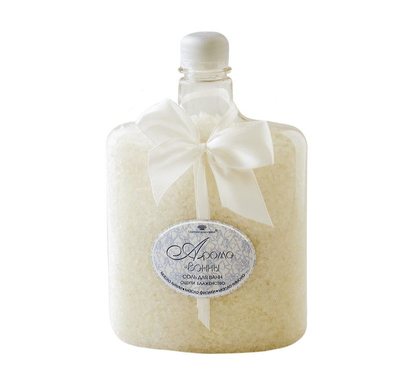 Арома Ванна соль для ванн ощути блаженство белая банка 800 г