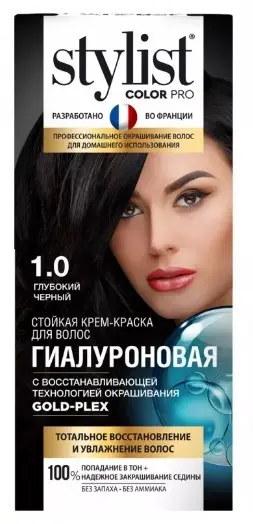 Фитокосметик краска для волос 1.0 Глубокий черный