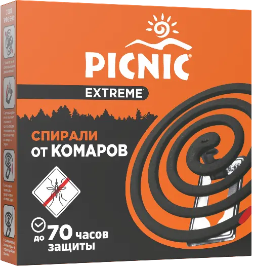 Picnic средство инсектицидное антикомариная спираль 10 шт