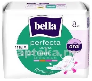 BELLA Прокладки супертонкие ULTRA GREEN, 8шт NEW