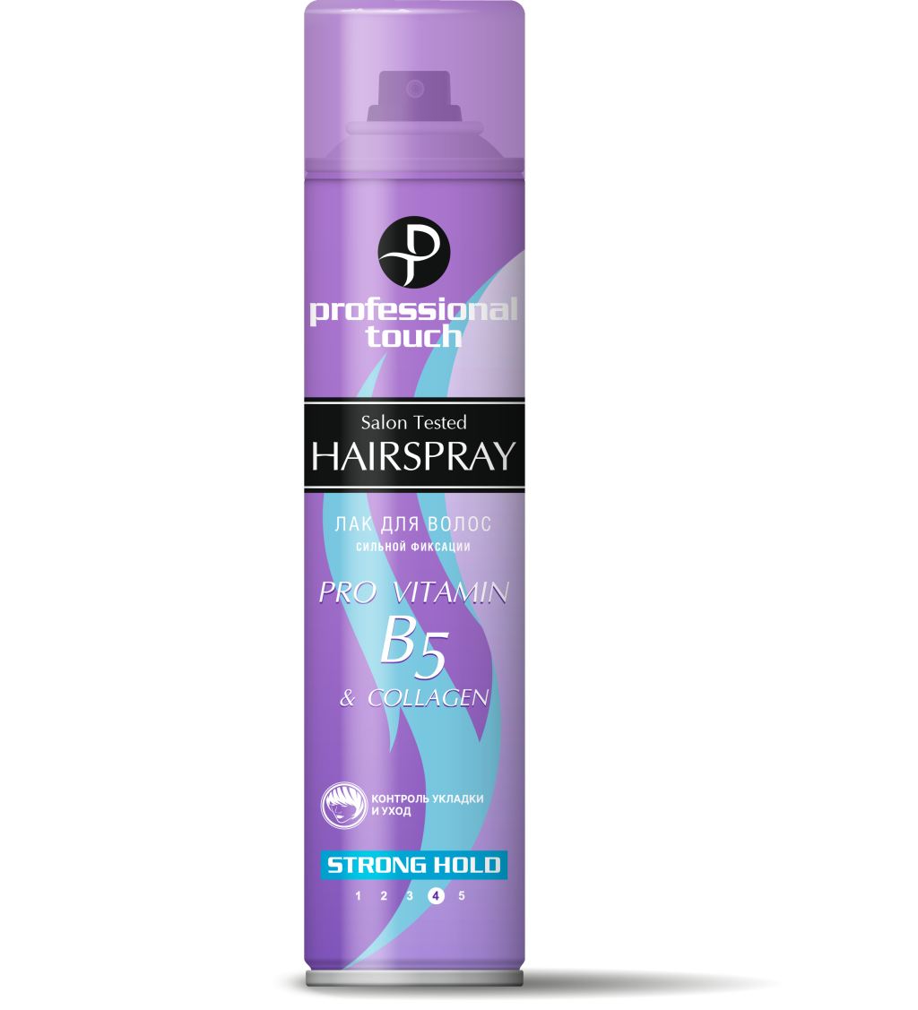 Professional Touch лак для волос pro vitamin b5 & collagen сильная фиксация 265 мл