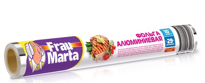 Русалочка фольга алюминиевая 10мх29см в пленке frau marta