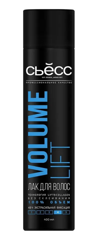 Съёсс лак для волос volume lift объем экстрасильная фиксация 400 мл
