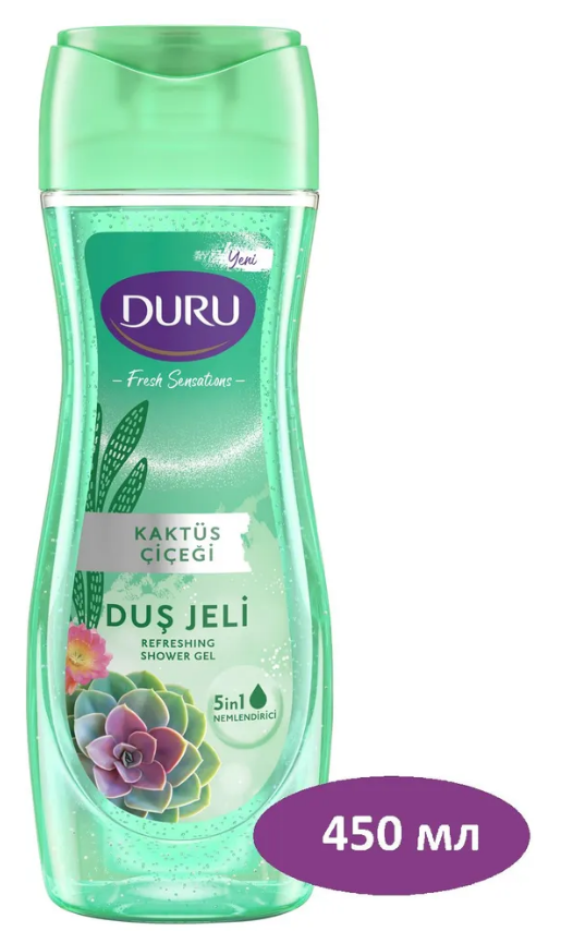Duru fresh sens гель для душа  цветок кактуса 450мл