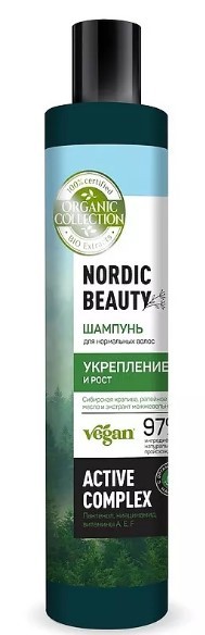 ORGANIC COLLECTION шампунь для нормальных волос укрепление и рост флакон дисктоп 400мл