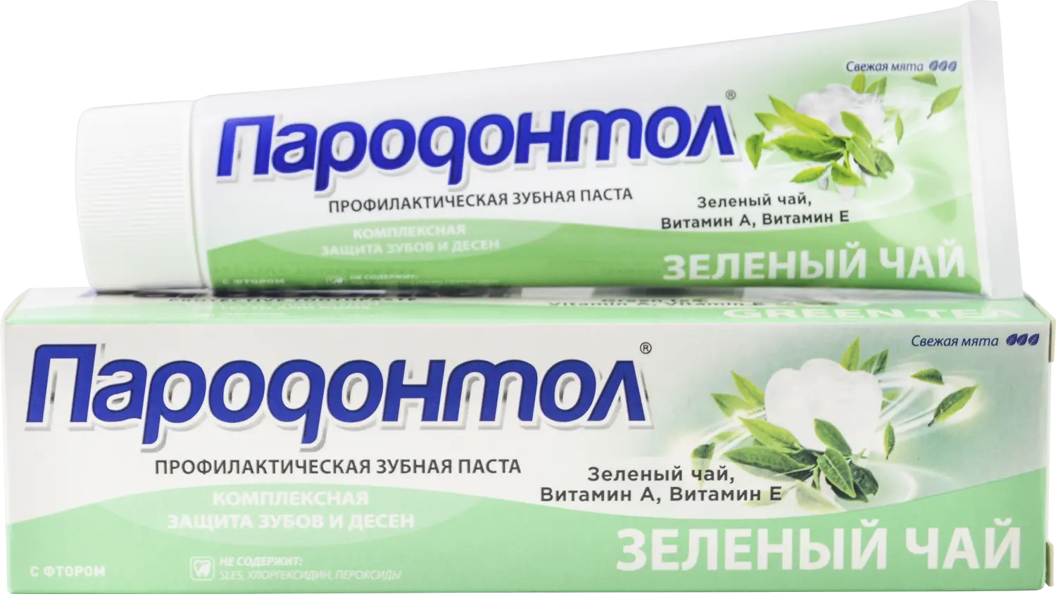 Пародонтол зубная паста с экстрактом зеленого чая 124 г