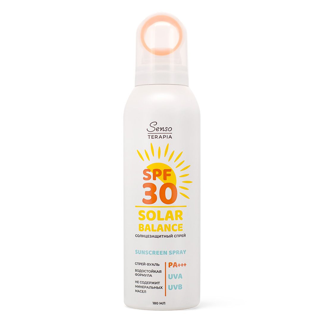 Senso Terapia солнцезащитный спрей solar balance spf30 ра+++ 180мл