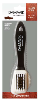 DAMAVIK щетка для нубука и замши 4-х сторонняя в блистере