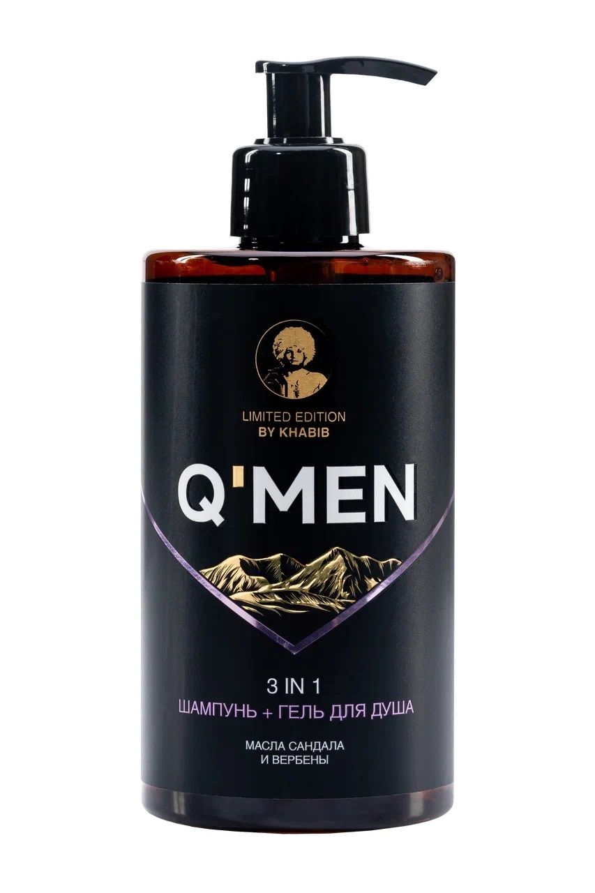 Q’men шампунь 3 в 1 мужской, 410 мл