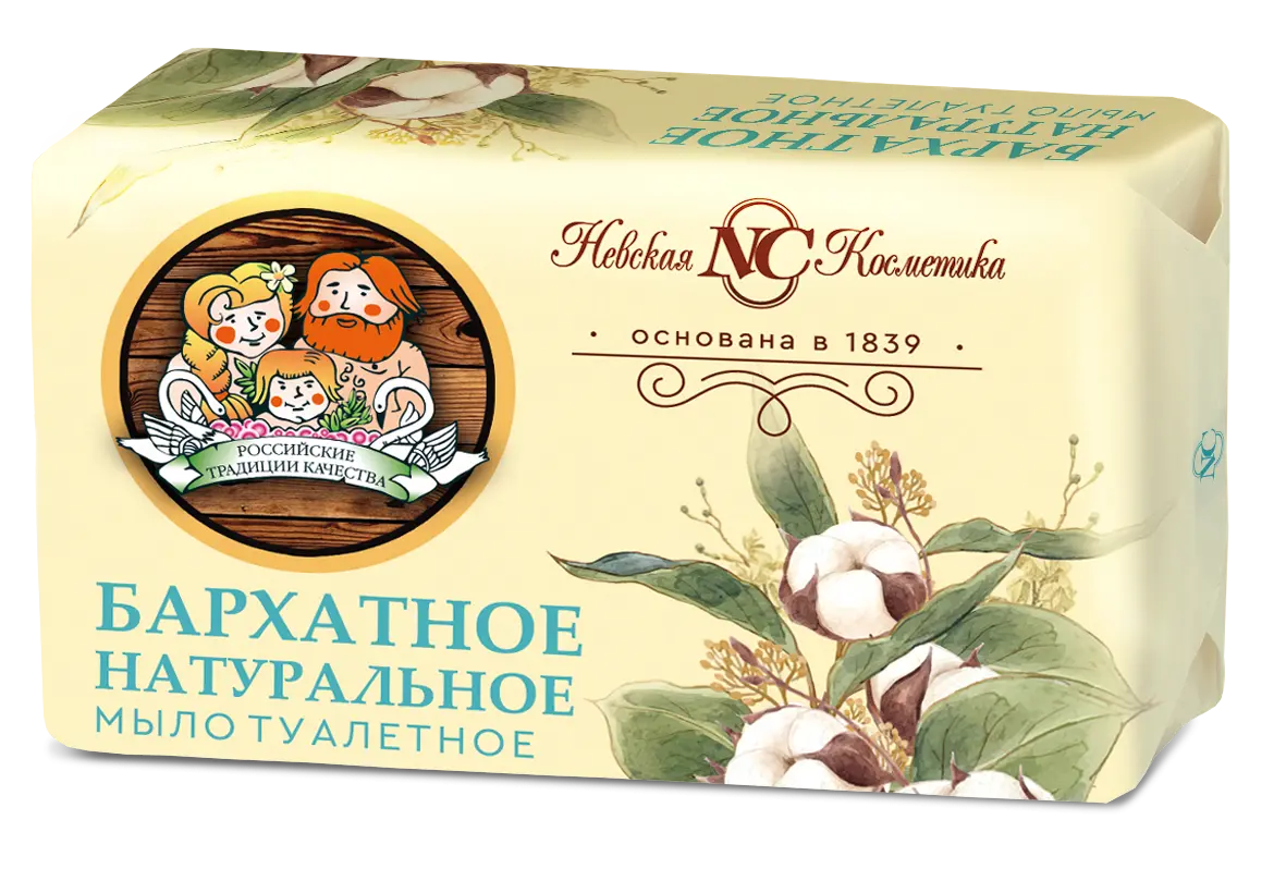 Невская косметика туалетное мыло бархатное 180 г