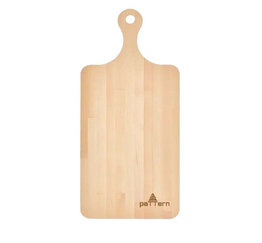 Pattern доска разделочная 18 х39 х 1.2 см с ручкой берёза