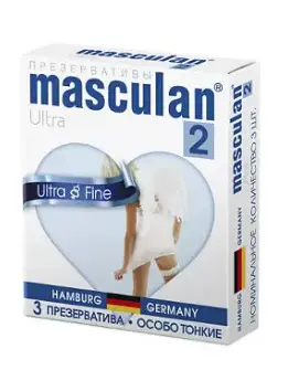 Masculan презервативы Ultra № 3 ( 2 Ultra №3) особо тонкий, прозрачный с обильной смазкой